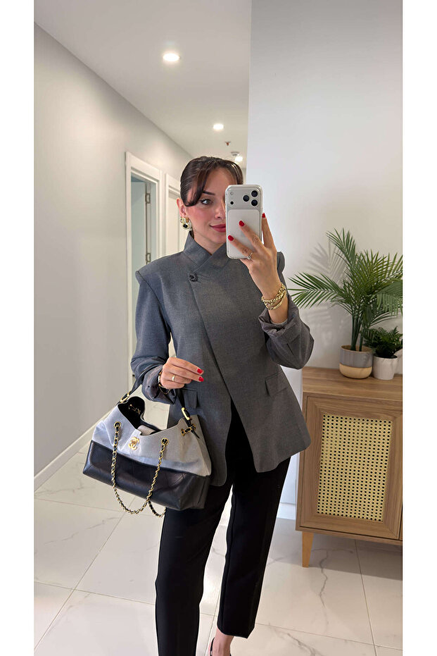 Londran Antrasit Blazer Ceket - 2