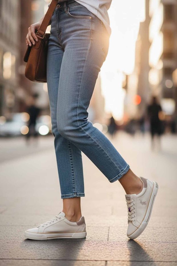 Women's Beige Canvas Shoes - Casual Sports Sneaker - Comfortable Sole Street Style