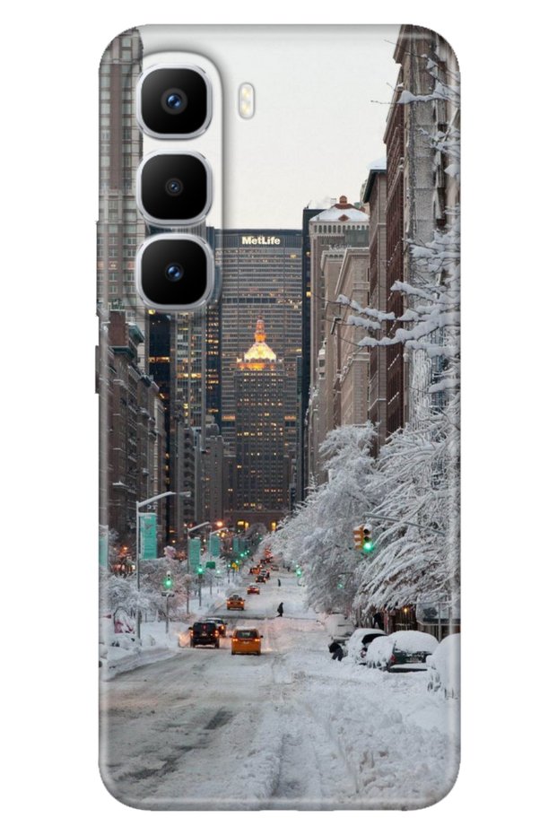 Infinix Hot 60 Pro+ Plus Case Art Silicone Printed Tpu Winter New York