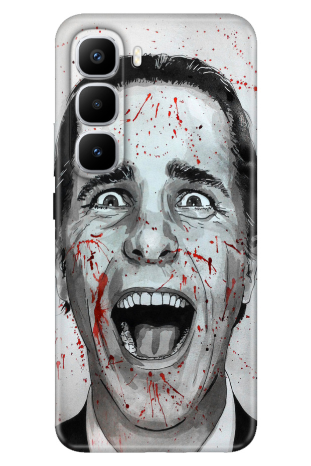 Infinix Hot 60 Pro+ Plus Case Decorative Silicone Printed Cover American Psycho