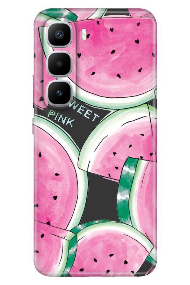Infinix Hot 60 Pro+ Plus Case Decorative Silicone Printed Cover Watermelon Patterns