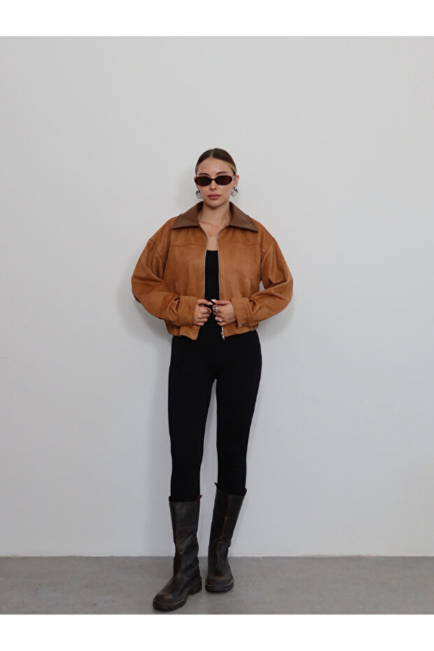 SUNİ SÜET BOMBER CEKET - 1