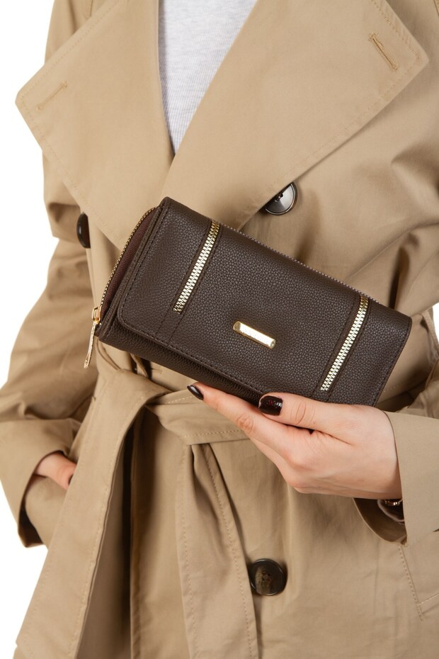 Women's Vegan Leather Phone Compartment Wallet and Card Holder