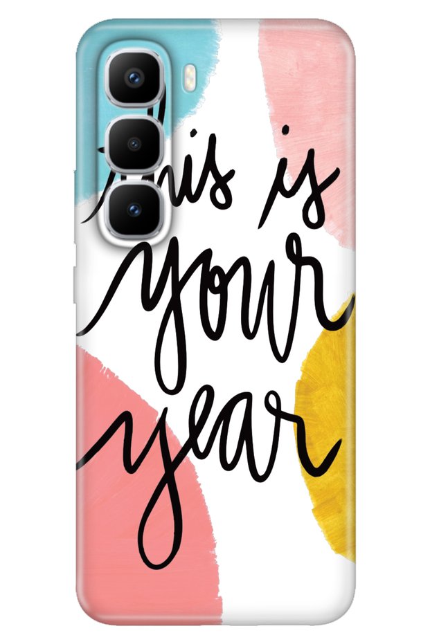 Infinix Hot 60 Pro+ Plus Case Decorative Silicone Printed Cover Your Year