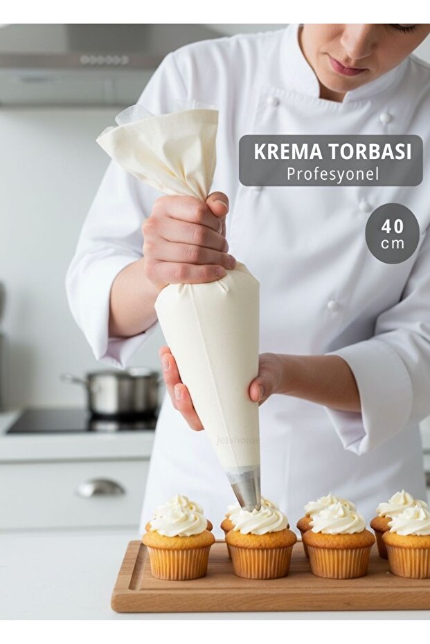 Professional 40 cm Pastry Bag - for Cupcakes and Standard Cake Fillings