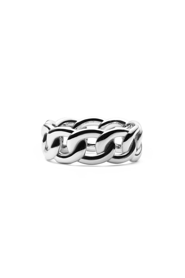 Chunky Chain Ring Silver - 1
