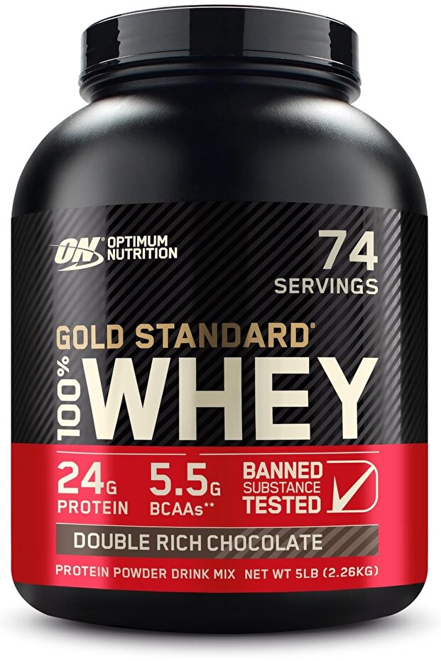 Nutrition (ON) Gold Standard 100% Whey Protein Powder Primary Source Isolate, 24 Grams Prote