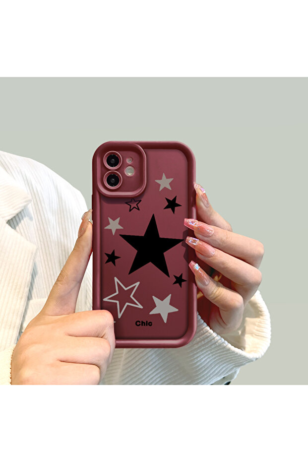 حافظة هاتف من مادة السيليكون المقاومة للصدمات بنمط نجمة متوافقة مع هاتف آيفون 14 بلس - 7