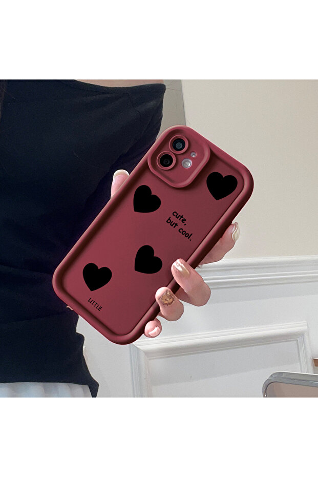 حافظة هاتف من السيليكون مقاومة للصدمات بنمط قلب، متوافقة مع ريدمي نوت 14 - 4