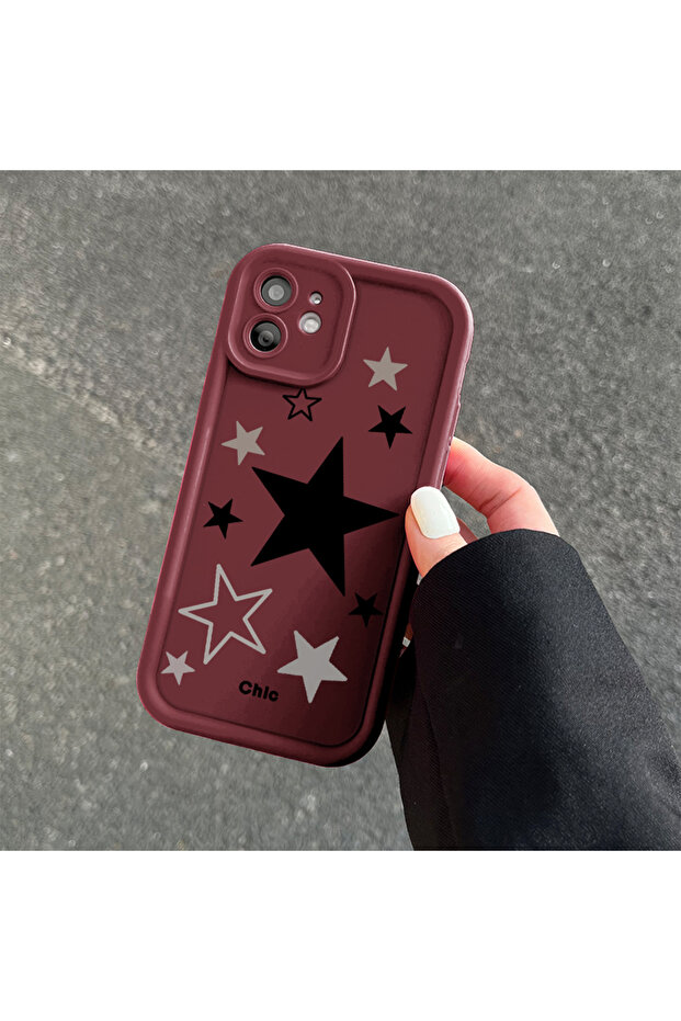 حافظة هاتف من مادة السيليكون المقاومة للصدمات بنمط نجمة متوافقة مع هاتف آيفون 14 بلس - 6