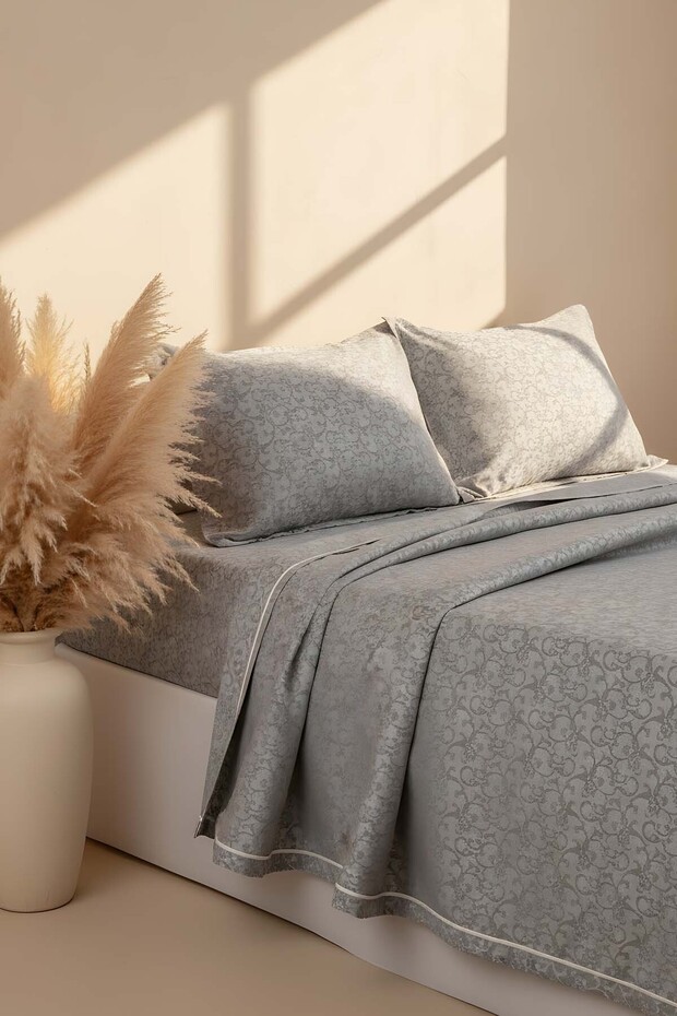 Style Anthracite Double Bedspread Set - 7