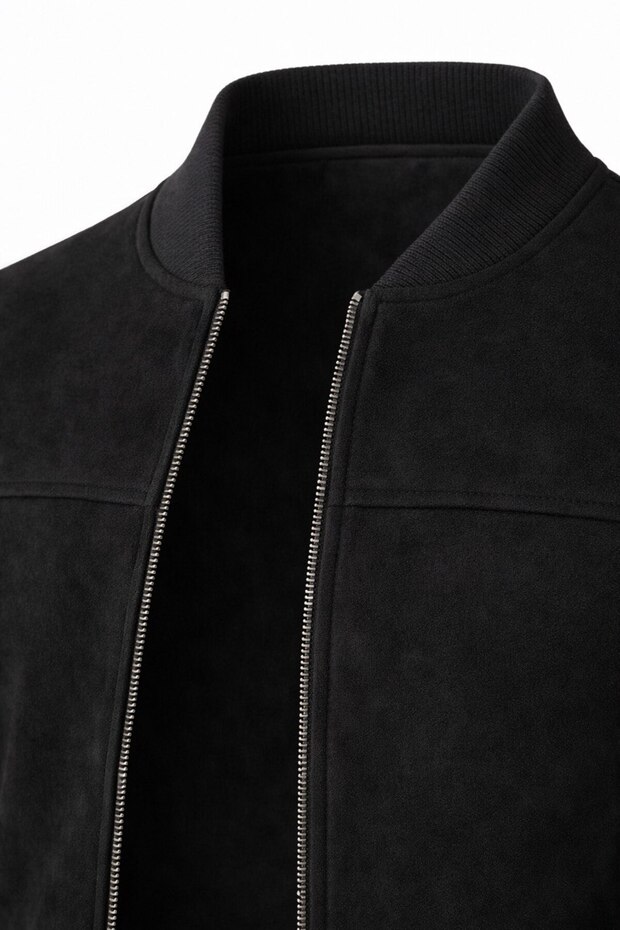 Bomber Kolej Süet Basic Mevsimlik Ceket - 3