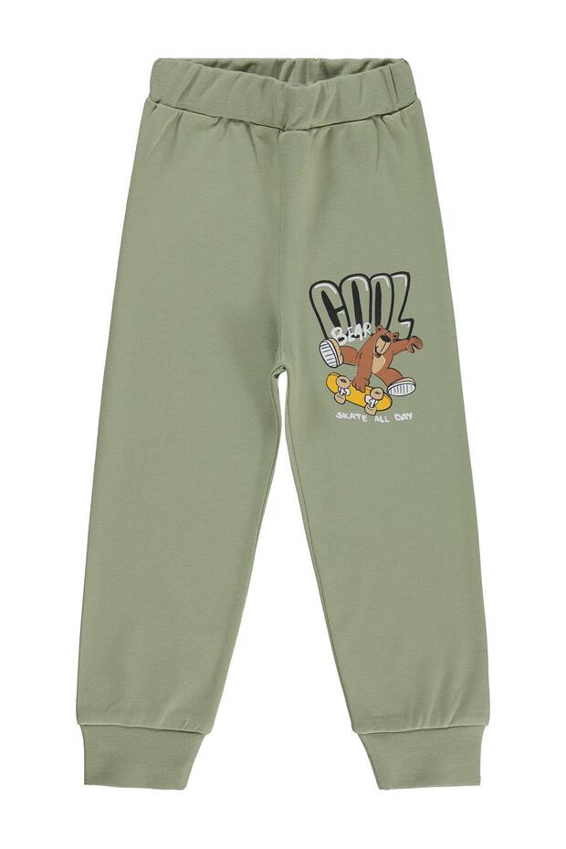 Cool Printed 2-5 Years Old Sweatpants Km - Khaki 3-4 Years Old