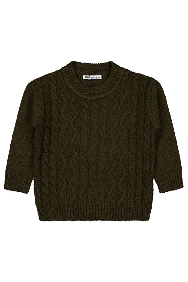 Hair Braided Sweater for 2-5 Years Old - Green 2-3 Years Old