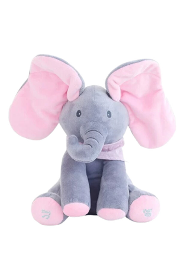 Elefant de pluș muzical interactiv Cucu-Bau - 1