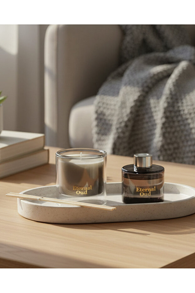 Eternal Oud Reed Diffuser And Candle Set (3 Piece)