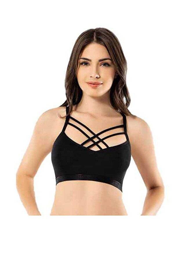 Kota Black Cross String Bustier - 1