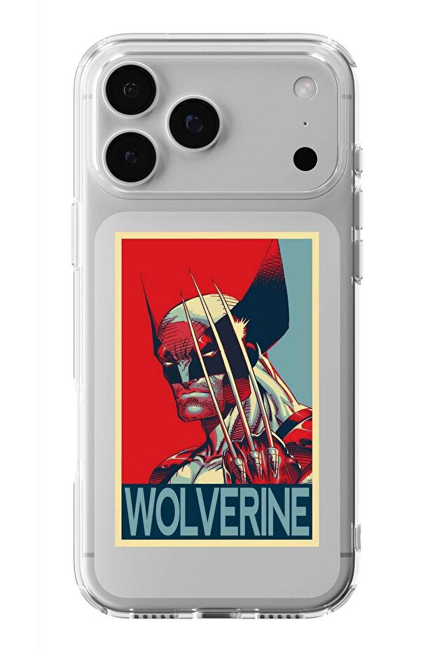 iPhone 17 Pro Max Compatible Wolverine Design Printed Transparent Case - 1