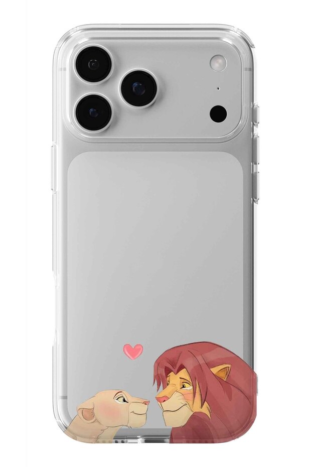 حافظة شفافة مطبوعة بتصميم Lion King متوافقة مع هاتف iPhone 17 Pro - 1