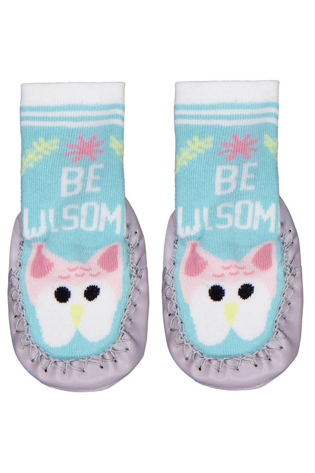 Owl Baby Girl Towel Socks