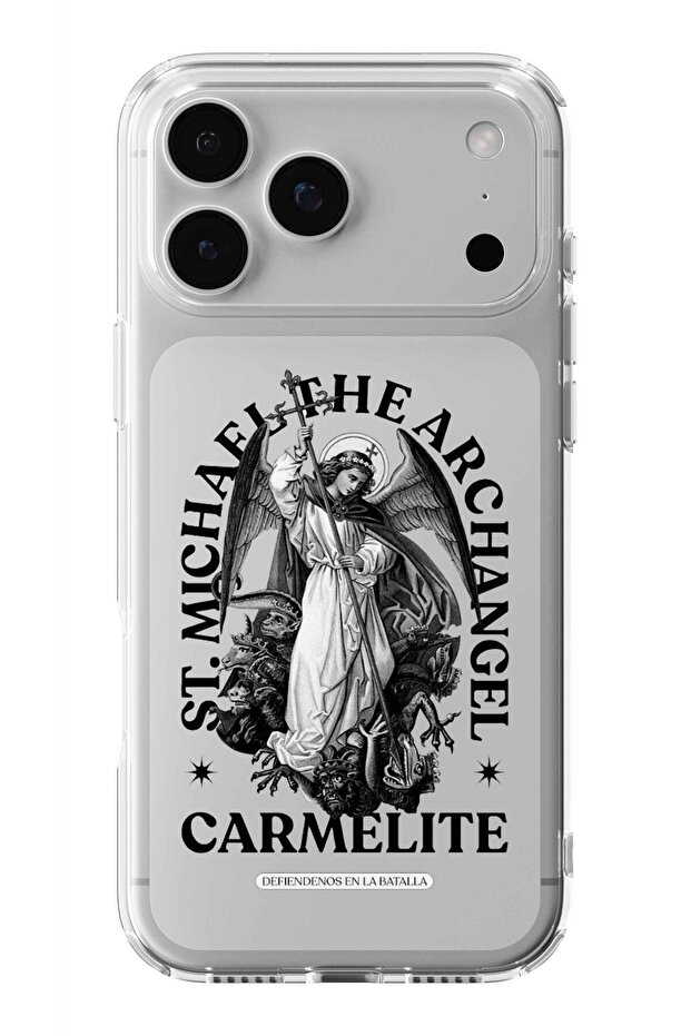 حافظة شفافة مطبوعة بتصميم Angel Design متوافقة مع هاتف iPhone 17 Pro Max - 1