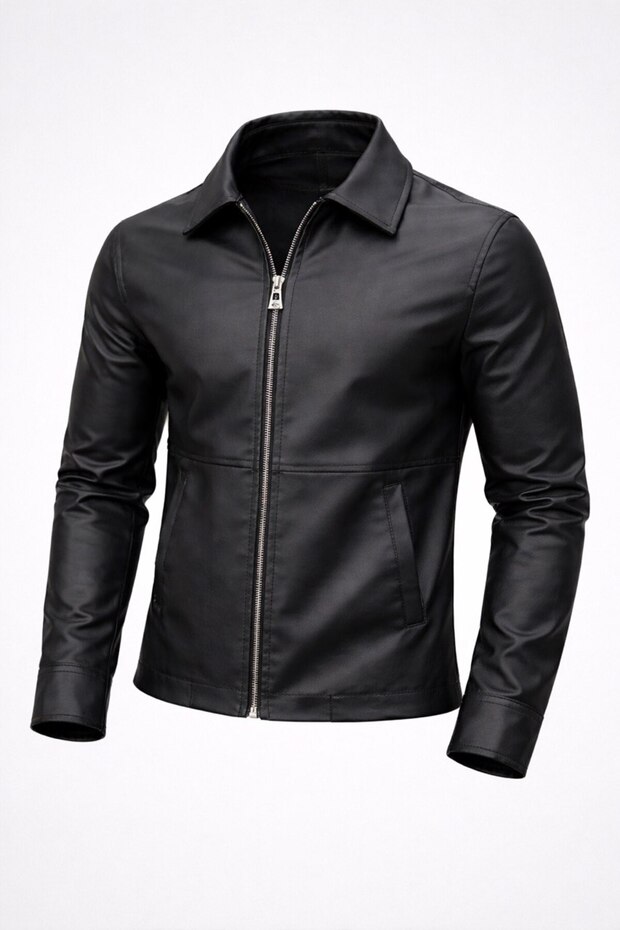 Slim Fit Leather Jacket
