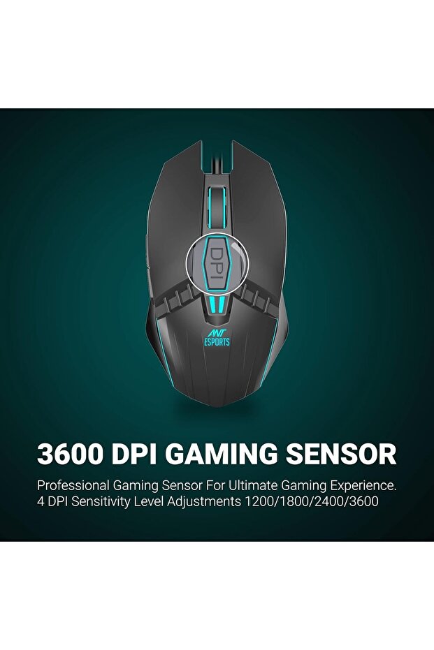 ماوس ألعاب مزود بإضاءة RGB متعددة المناطق - 3