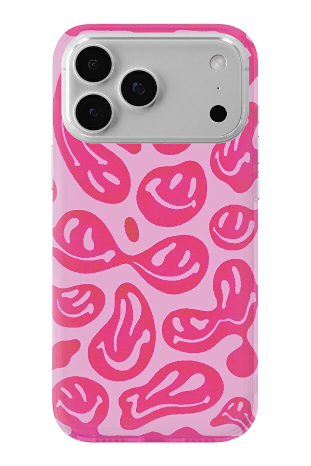 iPhone 17 Pro Compatible Smiles Design Printed Transparent Case - 1