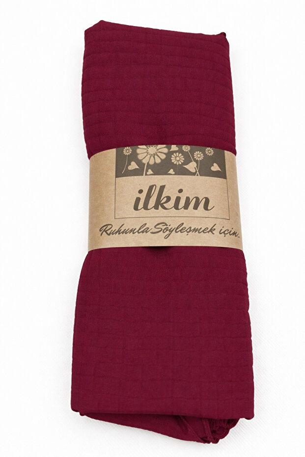 Muslin Shawl Bordo