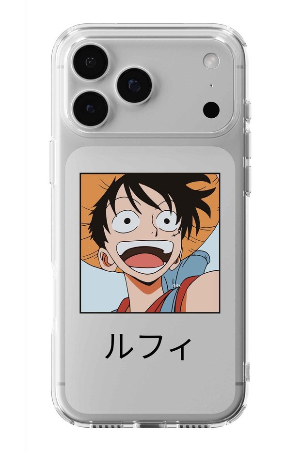 iPhone 17 Pro Compatible One Piece D. Luffy Design Printed Transparent Case