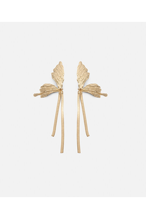 أقراط متدلية مزدوجة اللون - 1