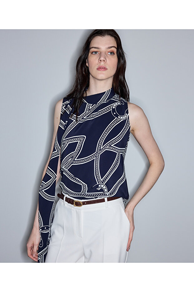 بلوزة فيسكوز منقوشة - 2