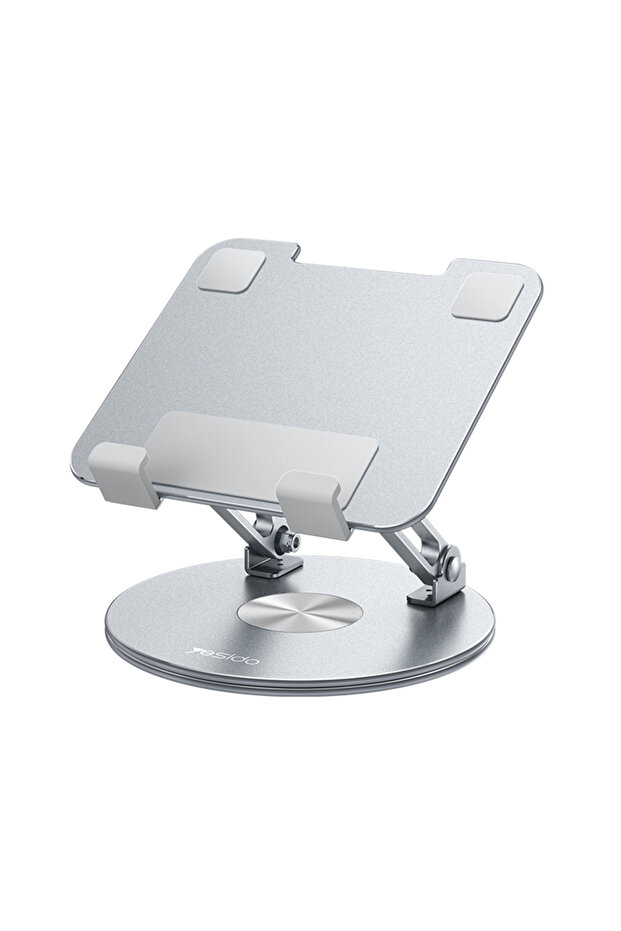Rotating, foldable tablet stand C293, silver - 1