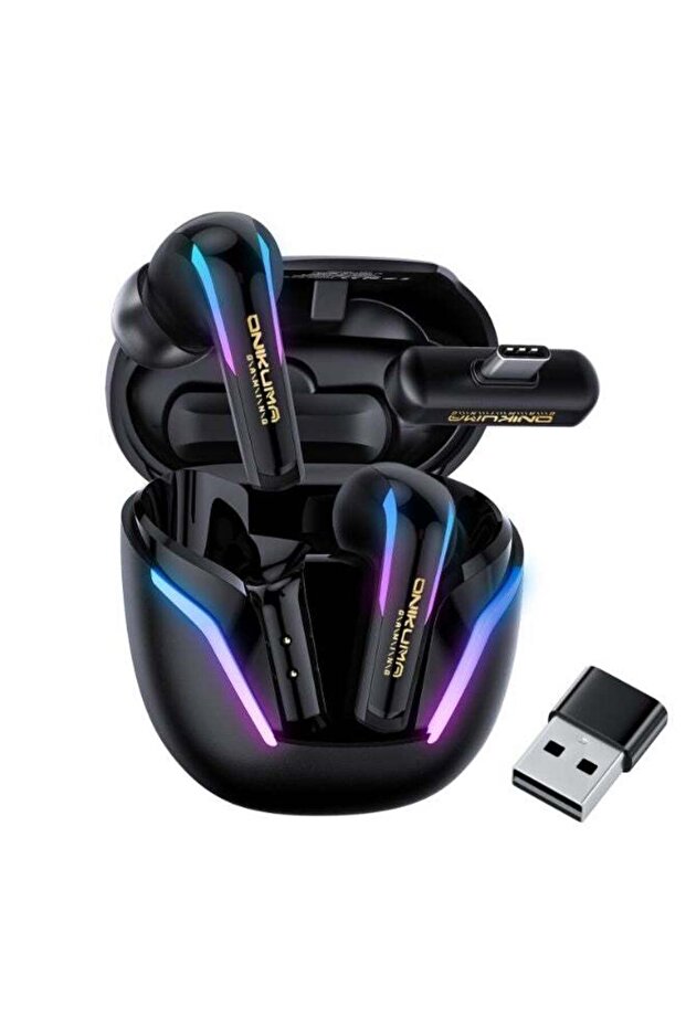 T27 IPX4 Waterproof 2.4Gess Bluetooth-Compatible Gaming Earbuds Low Latency True