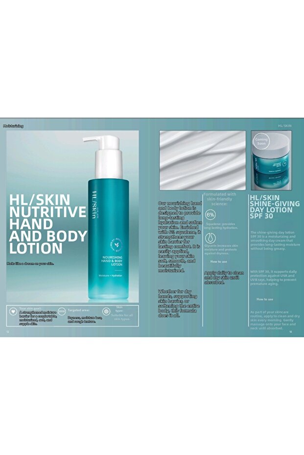 Hl/Skin Nourishing Hand and Body Lotion 147ml