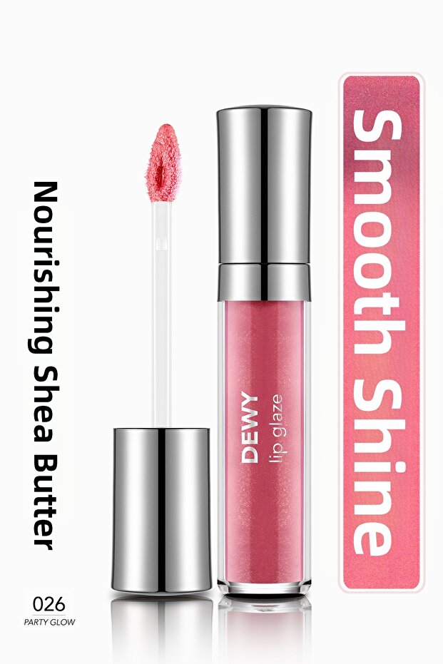Dewy Lip Glaze Nourishing Lip Gloss - 026 Party Glow-8682536069489