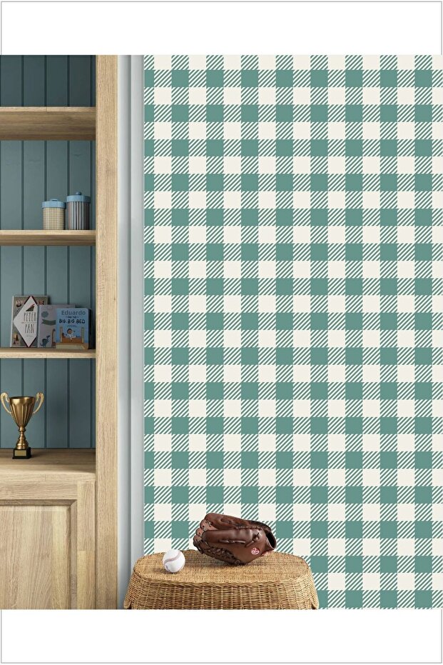 ملصق جداري منقوش بخطوط مربعة من بوتيكار - 3