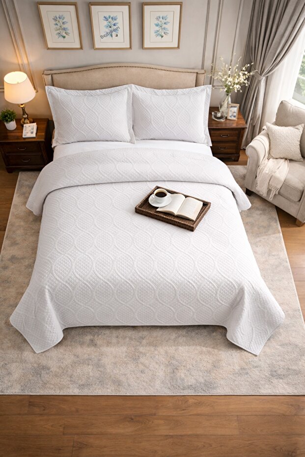Lalune Home Tuscany Nubuck Bedspread King Size