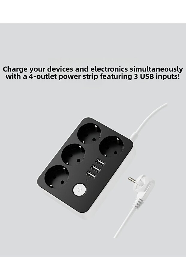 مقبس كهربائي رباعي U314 ZENVİA-4567 - 2