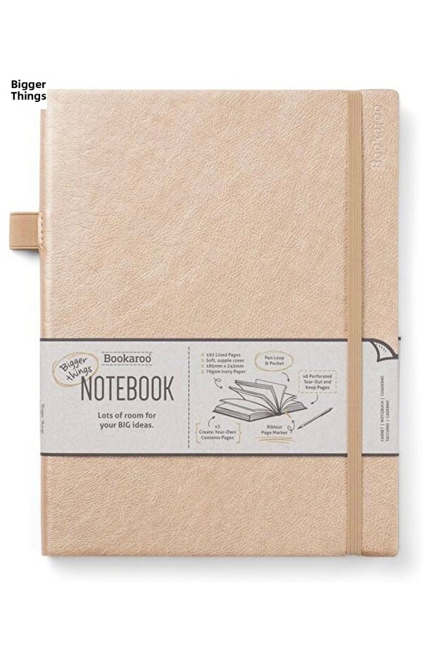 دفتر ملاحظات بوكارو بيجر ثينجز - دفتر مخطط - ذهبي - 2