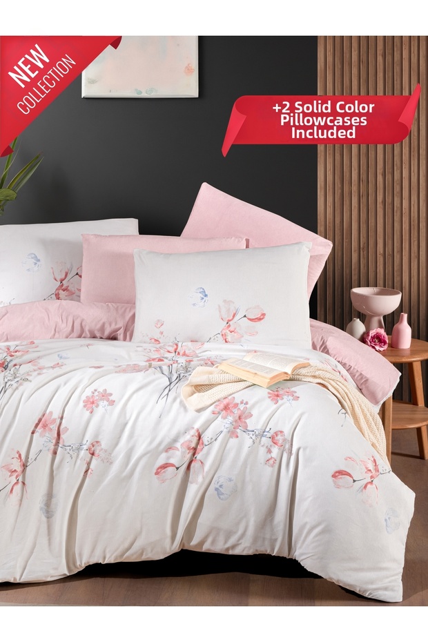 4-Piece Double Duvet Cover Set Papavera
