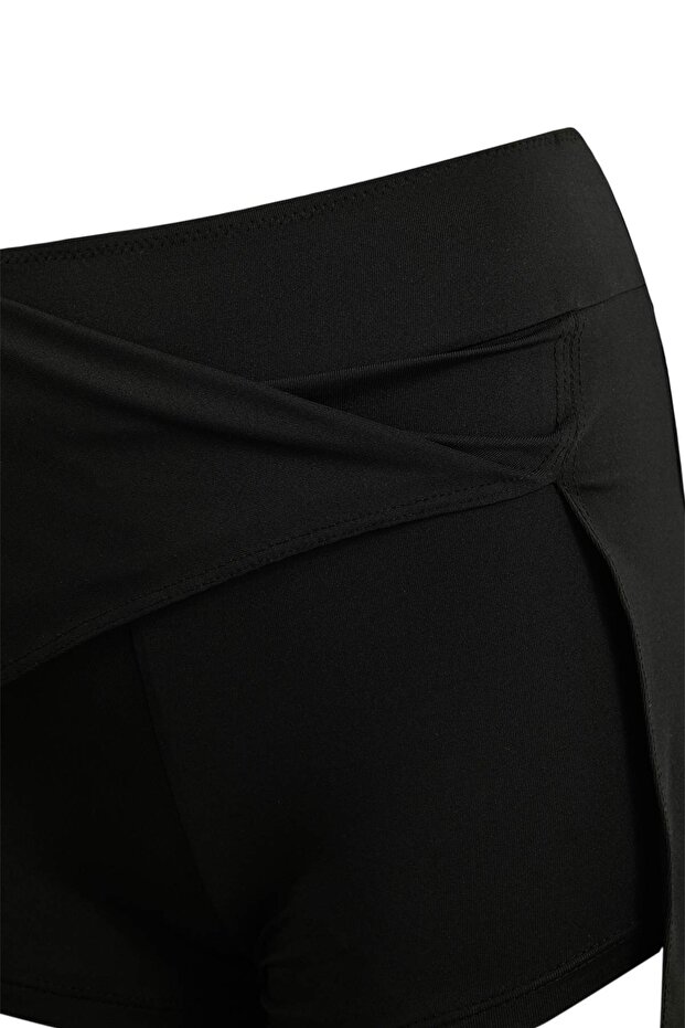 Siyah Normal Bel Basic Etek Bikini Altı TBESS26BA00003 - 6