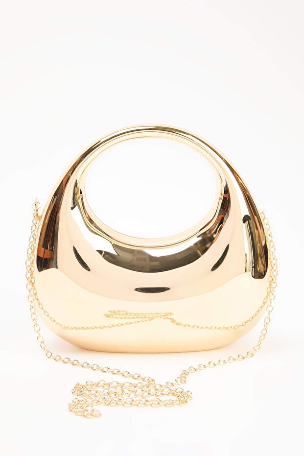 Altın Mini Boy Kadın Clutch Çanta TAKSS26PY00002/Altın - 6