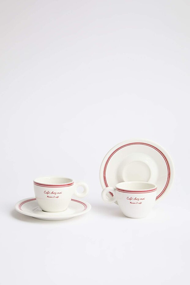 2'li Baskılı Espresso/Kahve Fincan Seti TPHSS25KFC00011 - 2