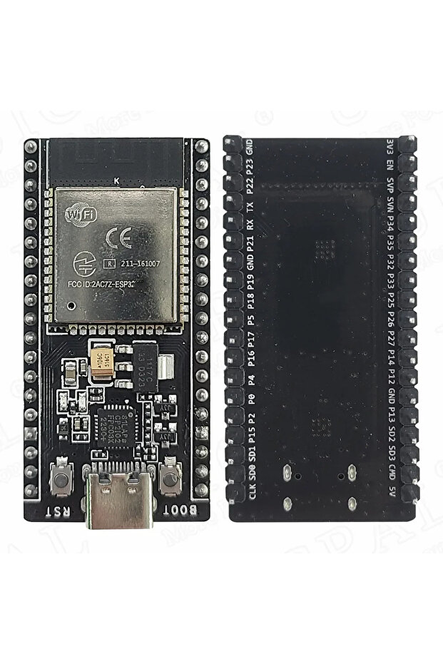 لوحة تطوير ESP-32 بـ 38 دبوس من نوع C، وحدة واي فاي 2.4 جيجاهرتز وبلوتوث، 30 دبوس و38 دبوس، CP2102 مايكرو تايب سي ألت
