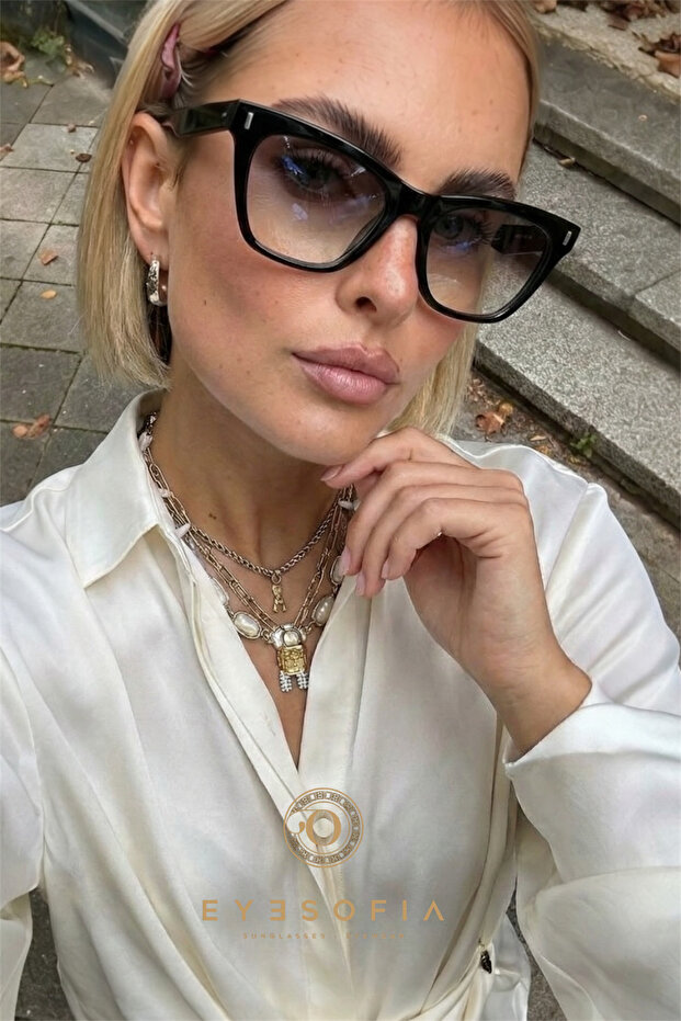 Iris Unisex Black Smoked Vintage Sunglasses