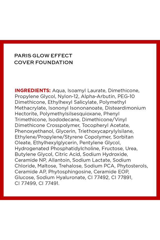 Paris Glow Effect Cover Foundation-Light - 8