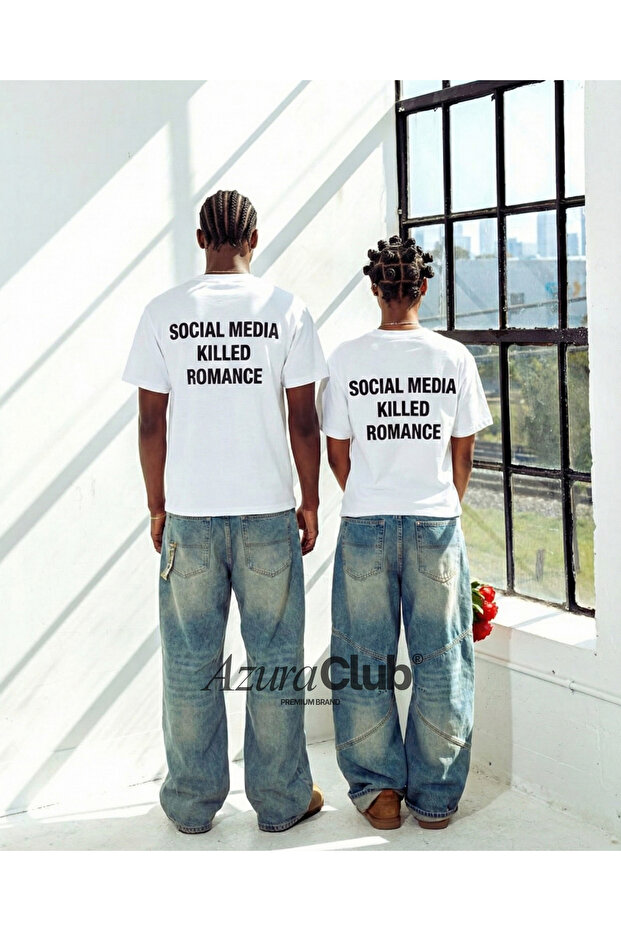 Social Media Killed Romance Printed Unisex T-Shirt