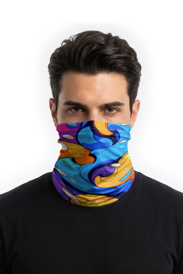 Bubble Boyunluk Bandana Maske Buff buffed - 4
