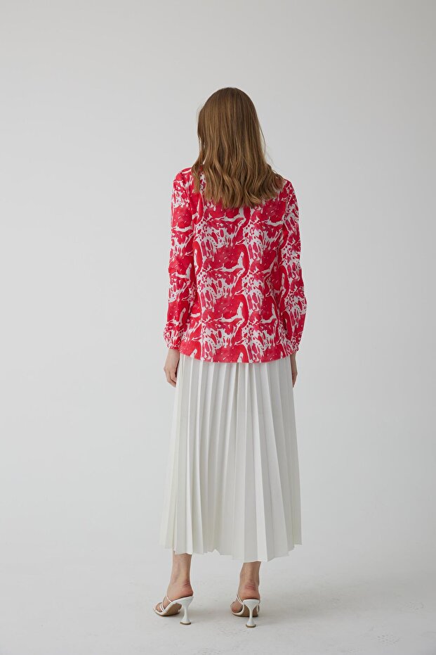 KREP PLİSELİ ETEK - 3